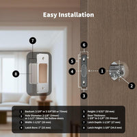 Cerradura inteligente Aqara U100 sin llave, compatible con Apple HomeKit, Alexa, Google e IFTTT, con teclado táctil y Bluetooth