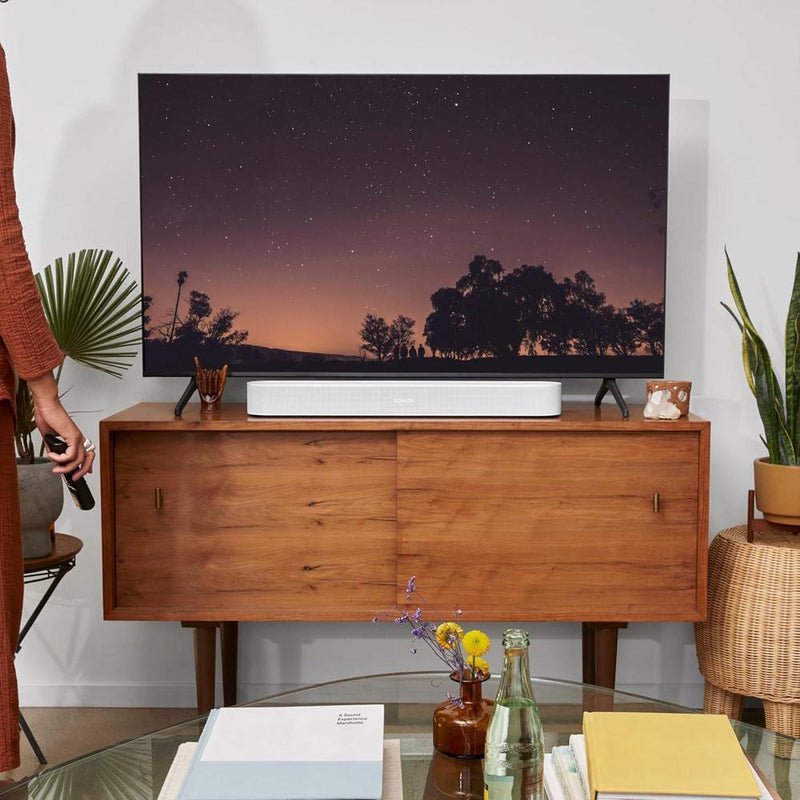 Sonos Beam Gen 2, barra de sonido con tecnología Dolby Atmos, control remoto y por voz, conexión WiFi