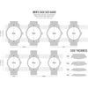 Reloj cronógrafo para hombre de acero inoxidable y cuero negro con detalles dorados, movimiento de cuarzo, modelo Grant