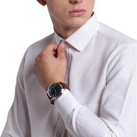 Armani Exchange - Reloj de cuarzo elegante de acero inoxidable para hombre, ideal para cualquier ocasión de vestir