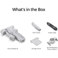 DJI Osmo Mobile SE, cardán de teléfono de 3 ejes compatible con iPhone y Android, trípode y selfie stick integrados, ActiveTrack 6.0