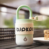 Taza de café BJPKPK con tapa y asa de acero inoxidable, ideal para mantener bebidas frías y calientes, color pepino