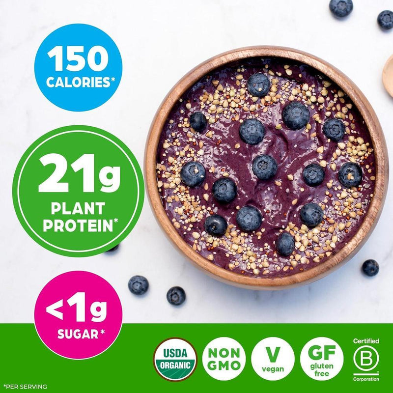 Proteína vegetal orgánica vegana orgain, sin lactosa, sin gluten, sin soya, sin OMG, ideal para batidos y mezclas