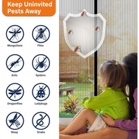 Pantalla de malla con cierre magnético que mantiene insectos fuera, resistente, apta para mascotas y niños, compatible con puertas delanteras y correderas