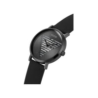 Reloj GUESS para hombre, correa de silicona, esfera negra, movimiento de cuarzo, resistente al agua y a golpes