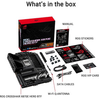 Placa base ROG Crosshair X870E Hero BTF AMD ATX, diseño conector oculto, ranura GPU alta potencia, DDR5, WiFi 7, PCIe 5.0, USB4
