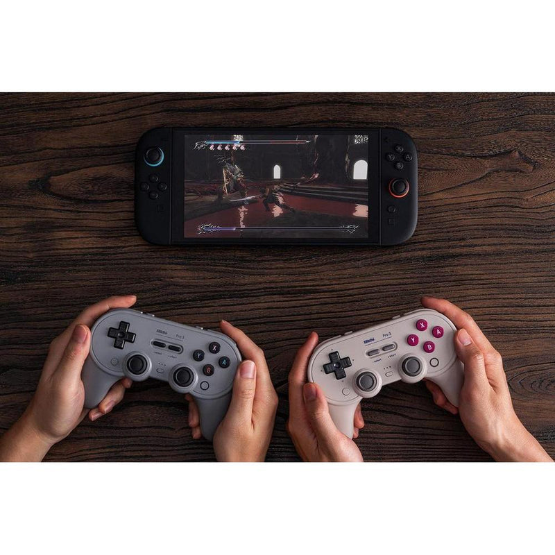 8BitDo Pro 3 Bluetooth Controller Multiplataforma con Joysticks TMR y Botones Intercambiables