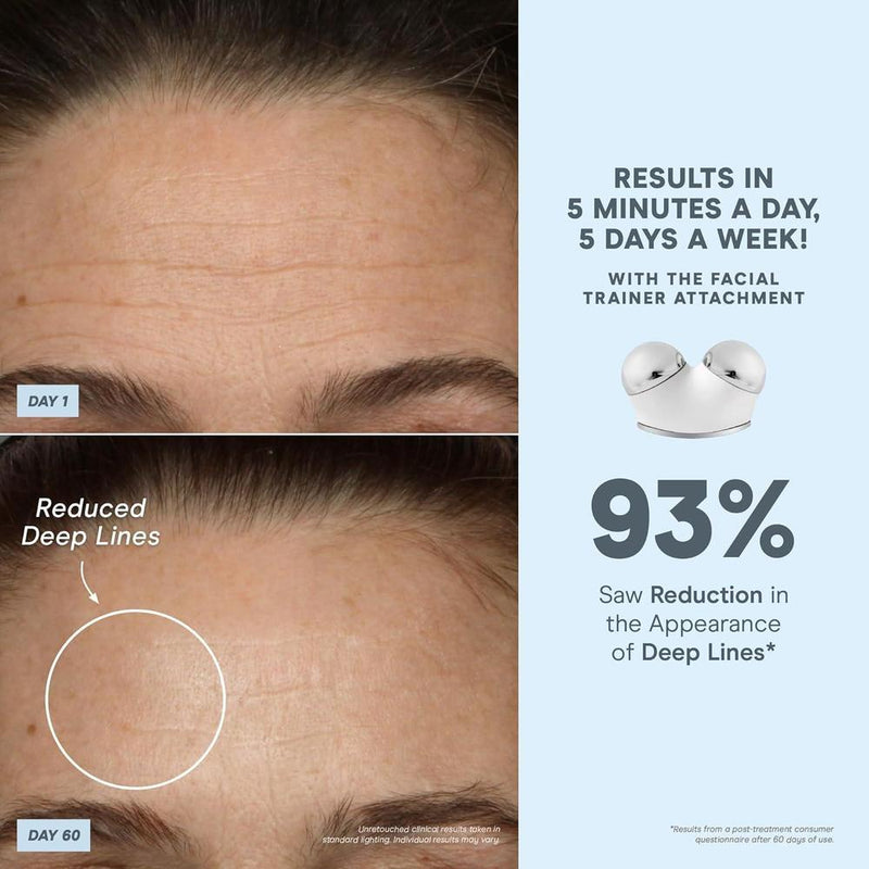 Dispositivo facial NuFACE Trinity+ de microcorriente, esculpe y aprieta rostro y cuello, aprobado por la FDA, incluye activador