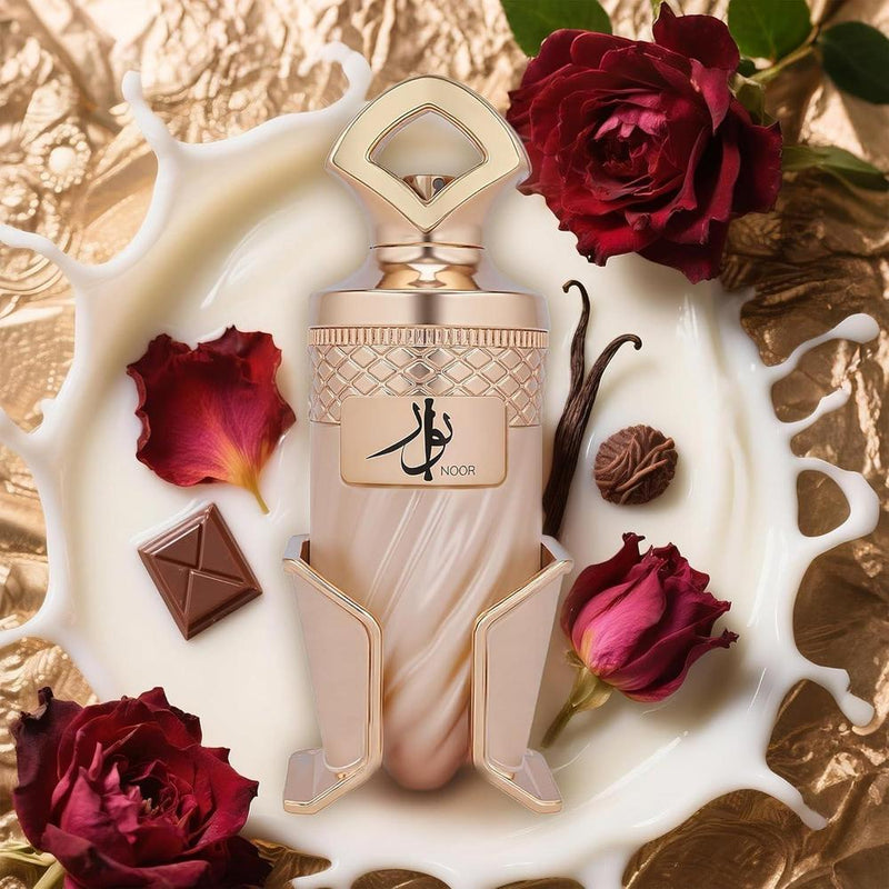 Noor by RIIFFS - Perfume Gourmand para mujer, Eau de Parfum – Aroma de lujo de caramelo y vainilla con 24 horas de longevidad