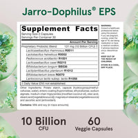 Jarrow Formulas Jarro-Dophilus EPS con 10 mil millones de UFC para apoyo intestinal, cápsulas veganas para hombres y mujeres