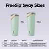 Botella deportiva Owala FreeSip Sway de acero inoxidable con boquilla 2 en 1, tapa a prueba de fugas y aislamiento de triple capa