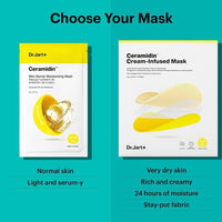 Mascarillas Dr. Jart+ para rostro, hidratan y suavizan la piel, fortalecen la barrera y purifican poros