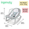 Ingenuity Keep Cozy 3 en 1 Grow with Me - Gorila vibratoria para bebé con asiento y balancín para niños pequeños