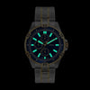 Reloj Fossil Garrett multifuncional de acero inoxidable en dos tonos con estilo deportivo y profundidad resistente al agua
