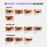 Wonderskin Eyeliner de larga duración, delineador resistente al agua y manchas con efecto glitter. Tecnología TruGlide para aplicación precisa