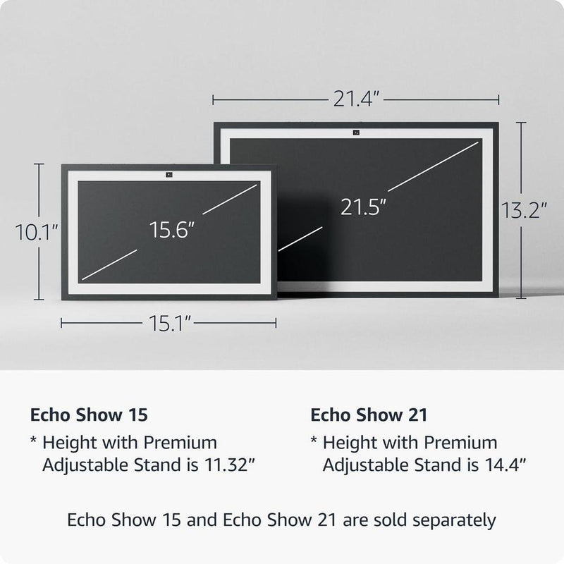 Amazon Echo Show 15 - Pantalla inteligente HD de 15.6″ con Alexa para organización y entretenimiento en el hogar