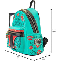 Loungefly Star Wars Boba Fett Floral Bordado Cosplay Bolso de Hombro para Mujer