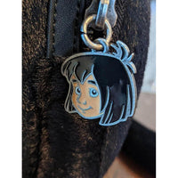 Loungefly Disney The Jungle Book Bolso Bagheera, bolso de hombro negro con doble correa para cosplay, elegante y funcional