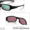 Gafas de sol Oakley Fives Squared para hombres con kit de cuidado y seguridad, ideales para actividades deportivas