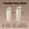 Botella de agua de acero inoxidable Owala FreeSip Sway con boquilla 2 en 1, a prueba de fugas y aislamiento prolongado