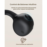 Baseus Bowie MC1 - Auriculares Abiertos Con Clip Y Cancelación De Ruido, Comodidad Adaptable, Sonido Impactante, Negro