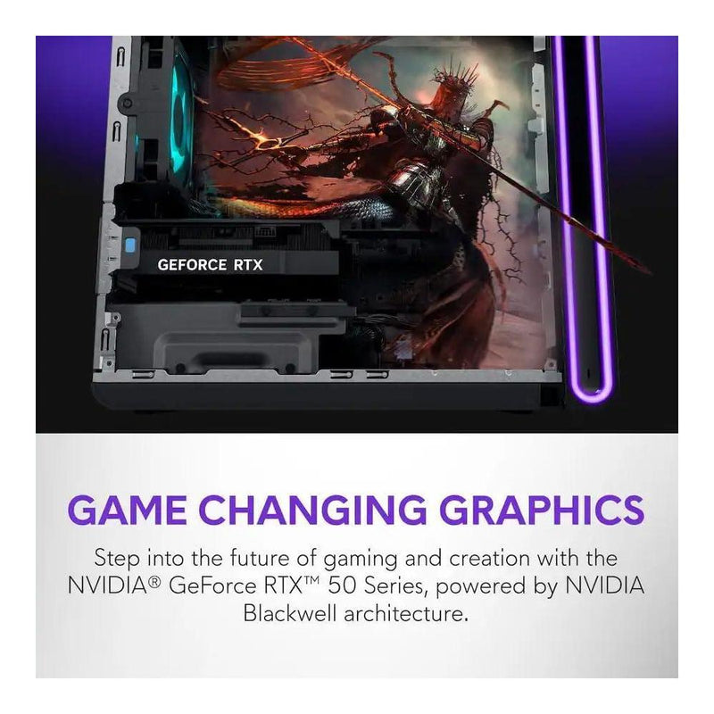 PC Gamer Alienware Aurora con Intel Ultra 7, RTX 5060 Ti, 32GB RAM, 1TB SSD, RGB, WiFi 7, Windows 11, con expansor USB