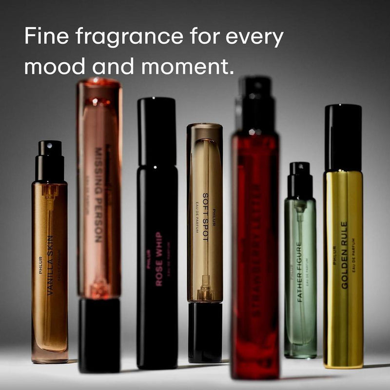 PHLUR Afterglow Perfume unisex con aroma de ámbar cálido y vainilla, notas cítricas y maderas de cachemira