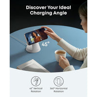 Anker MagSafe Cargador Compatible, Estación de Carga 3 en 1 MagGo, Soporte de Carga Nano para iPhone, Apple Watch y AirPods