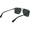 Gafas de sol Calvin Klein estilo aviador con marco metálico, doble puente y lentes tonificadas en modelo XL para hombres