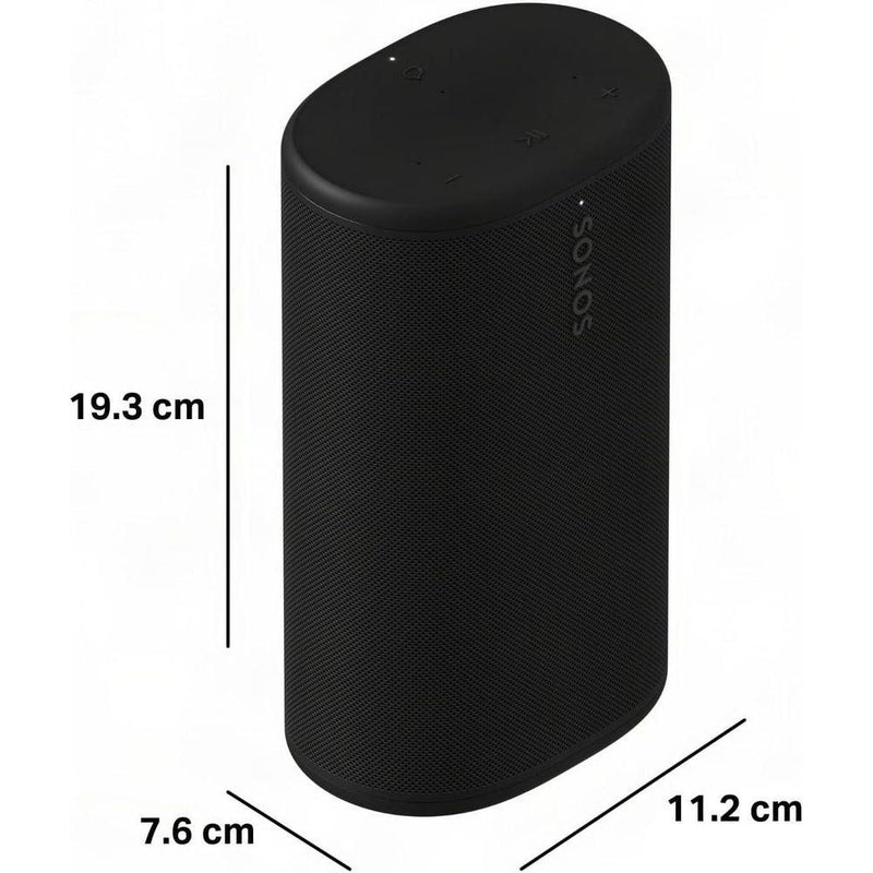 Sonos Play Altavoz Bluetooth portátil con WiFi y Alexa, batería de larga duración y resistente al agua, incluye base de carga