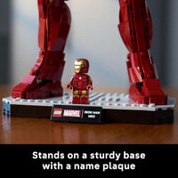 LEGO Marvel Iron Man Mark 3 Edición de Coleccionistas - Set de construcción posable con minifigura para adultos