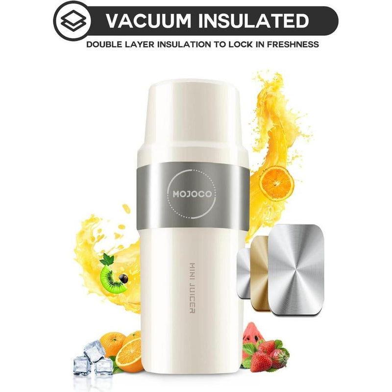 Mojoco Licuadora personal para batidos, recargable y portátil, ideal para frutas, verduras, viajes y más