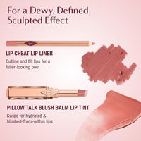 Pillow Talk Blush Balm Lip Tint De Charlotte Tilbury Pillow Talk Rosa Nude Transparente