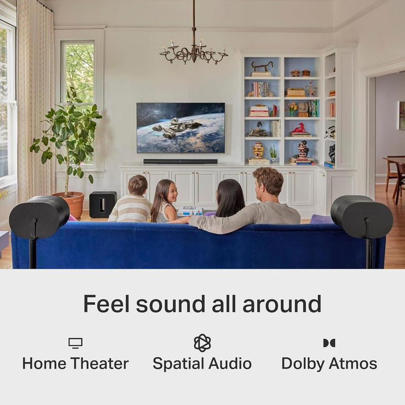 Sonos Era 300 Negro, altavoz inteligente inalámbrico con Alexa y Dolby Atmos para audio espacial de alta calidad, paquete de 2