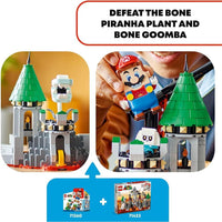 LEGO Super Mario Dry Bowser Castle Battle Set de expansión con Bowser y 4 figuras de Super Mario para niños de 8 años en adelante