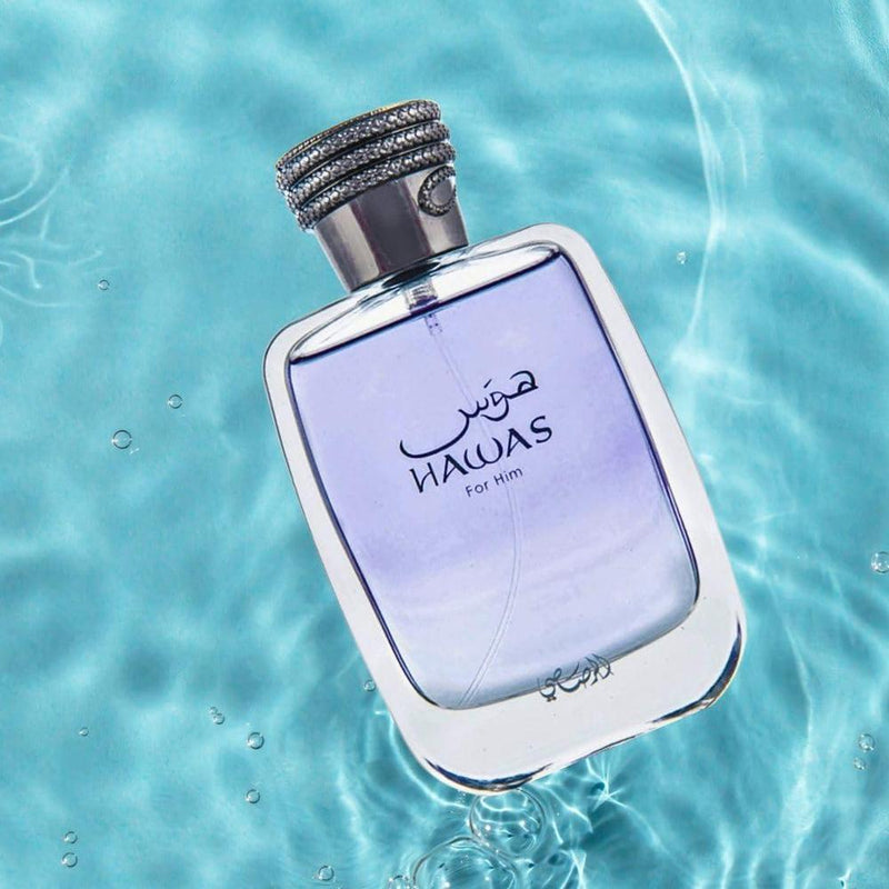 RASASI Hawas y Hawas Ice para él EDP Sprays de larga duración, aromas masculinos refrescantes y acuáticos de lujo