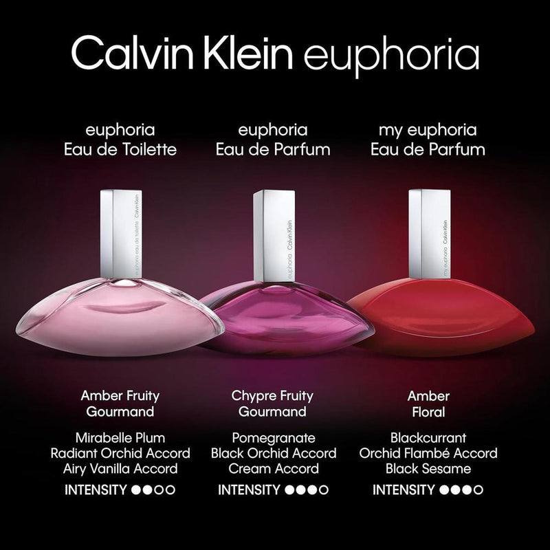 Calvin Klein Euphoria Eau de Toilette, perfume para mujer con notas de ciruela, orquídea y vainilla de larga duración