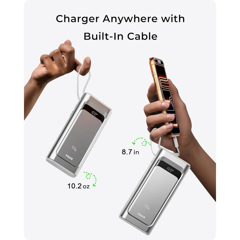 Cargador Portátil Talix 10000 Mah Carga Rápida Usb-C