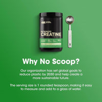 Optimum Nutrition Creatina Micronizada Monohidratada en Polvo, Sin Sabor, para Crecimiento y Energía Muscular, 120 Porciones