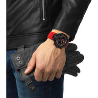 Reloj de pulsera Tissot Cronógrafo T Race, diseño inspirado en motocicletas con cronometraje de precisión y estilo dinámico
