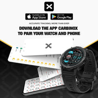 CARBINOX X-Ranger Smart Watch con llamadas, rastreador fitness resistente al agua IP69K, compatible Android e iOS, pantalla AMOLED