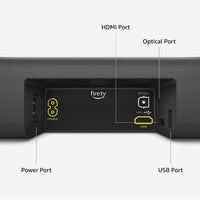 Barra de sonido Fire TV de Amazon con altavoces 2.0, DTS Virtual:X, Dolby Audio y conectividad Bluetooth