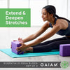 Gaiam Bloque de yoga – Espuma EVA sin látex – Superficie suave antideslizante con bordes biselados para yoga, pilates y meditación