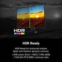 Monitor para juegos MSI MAG 274CF E20 con resolución FHD, 200Hz, 0.5ms, HDR, Adaptive Sync, HDMI y DisplayPort, negro