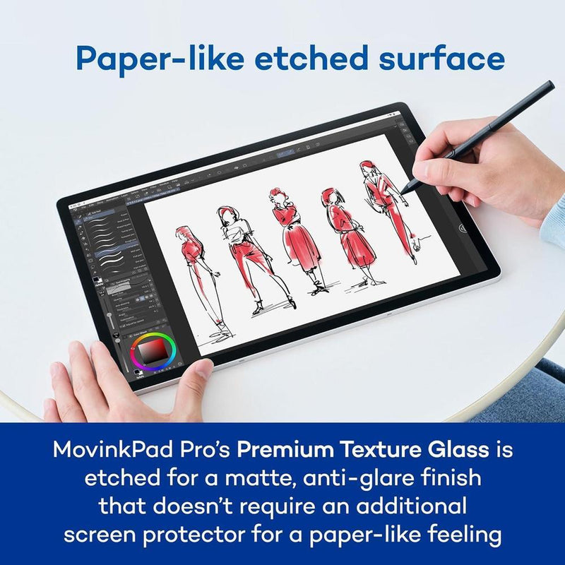 Wacom MovinkPad Pro 14, tableta gráfica móvil Android. Pantalla OLED, Pro Pen 3 sin batería, 12GB RAM, 256GB almacenamiento