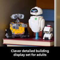 LEGO Disney & Pixar Set de Construcción Wall-E & EVE para Adultos - Decoración para Fans - Idea de Regalo 43279