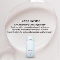 Shark FacialPro Glow Sistema facial hidroalimentado con terapia DePuffi de calor y frío para cuidado profesional de la piel