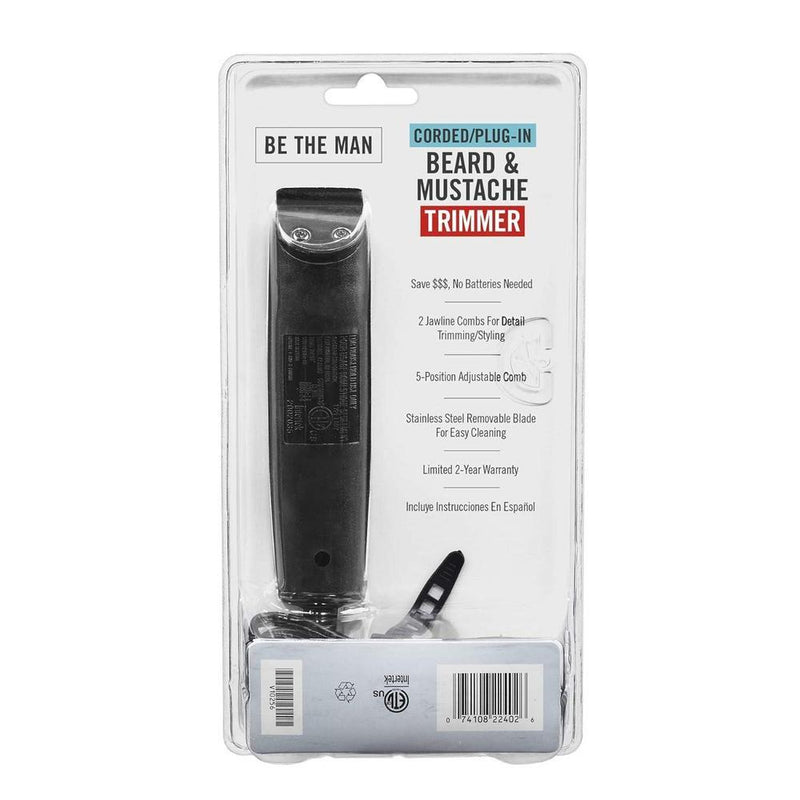 Recortadora eléctrica para barba y bigote de Conair con cuchilla de acero inoxidable y peine ajustable