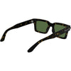 Gafas de sol Calvin Klein CK25503S rectangulares con detalles de metal, acetato renovado y ajuste cómodo