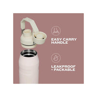 Stanley IceFlow - Botella deportiva de rápido flujo, ligera y a prueba de fugas para viajes y deportes, acero inoxidable aislado, sin BPA